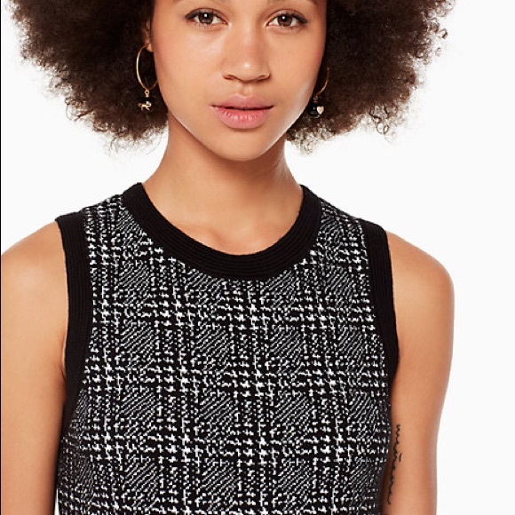 Kate Spade Out West Mod Plaid Sweater Dress - Picture 3 of 6